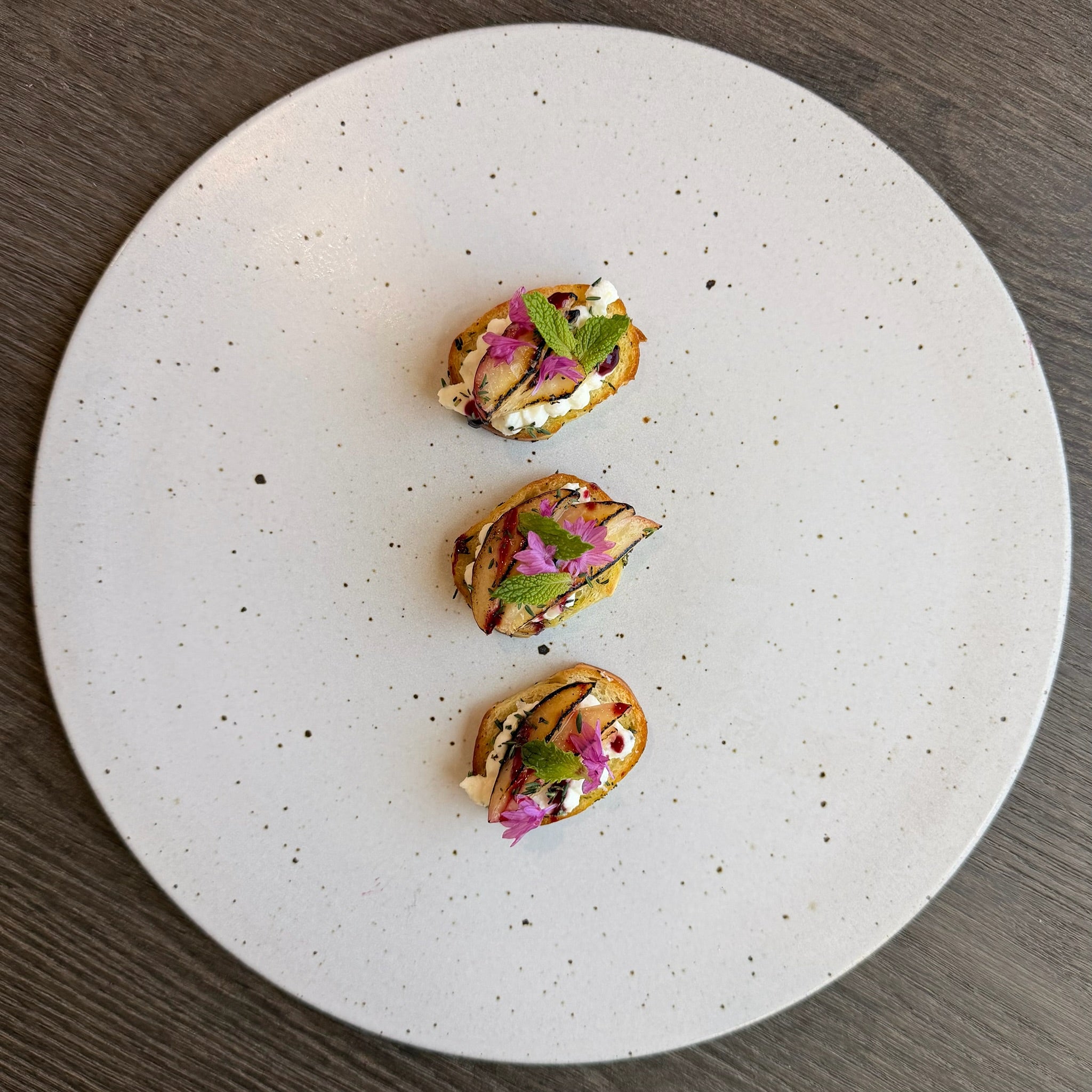 Goat Cheese & Stone Fruit Crostini
