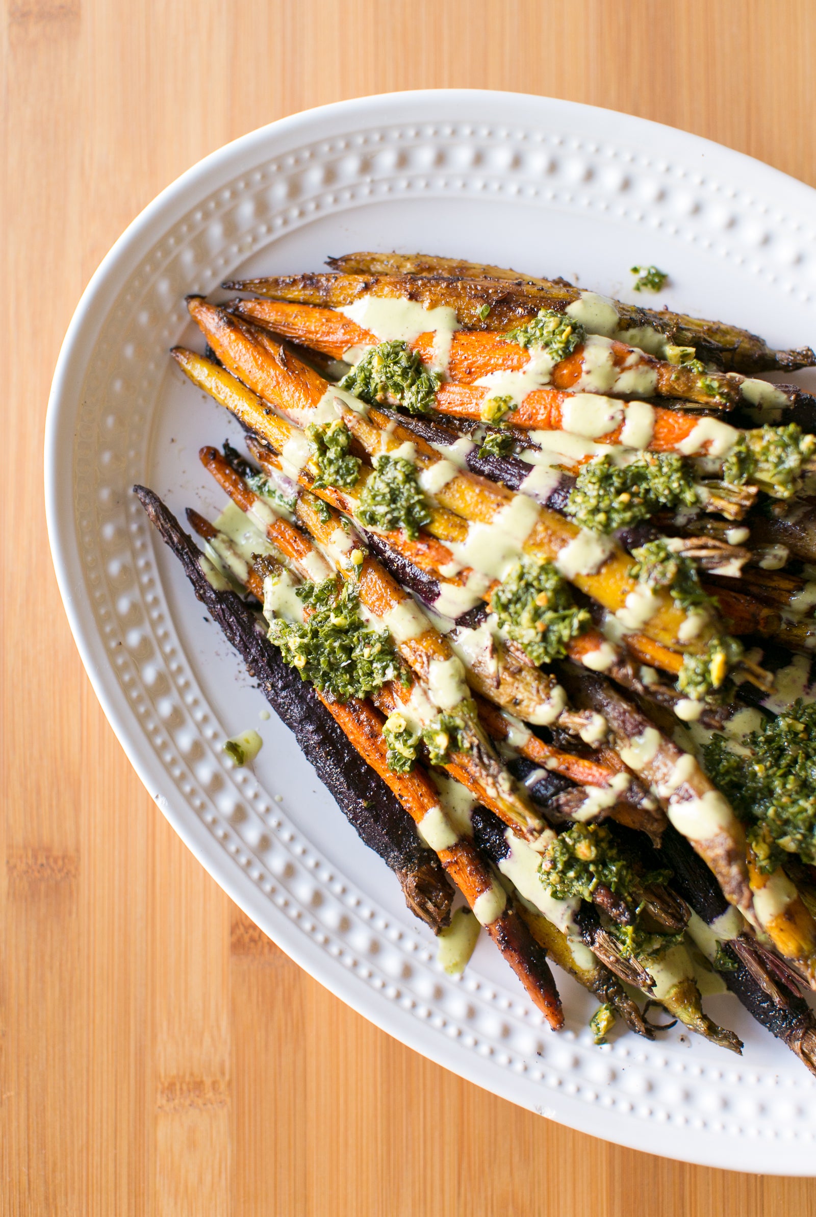 Farmers Market Roasted Rainbow Carrots