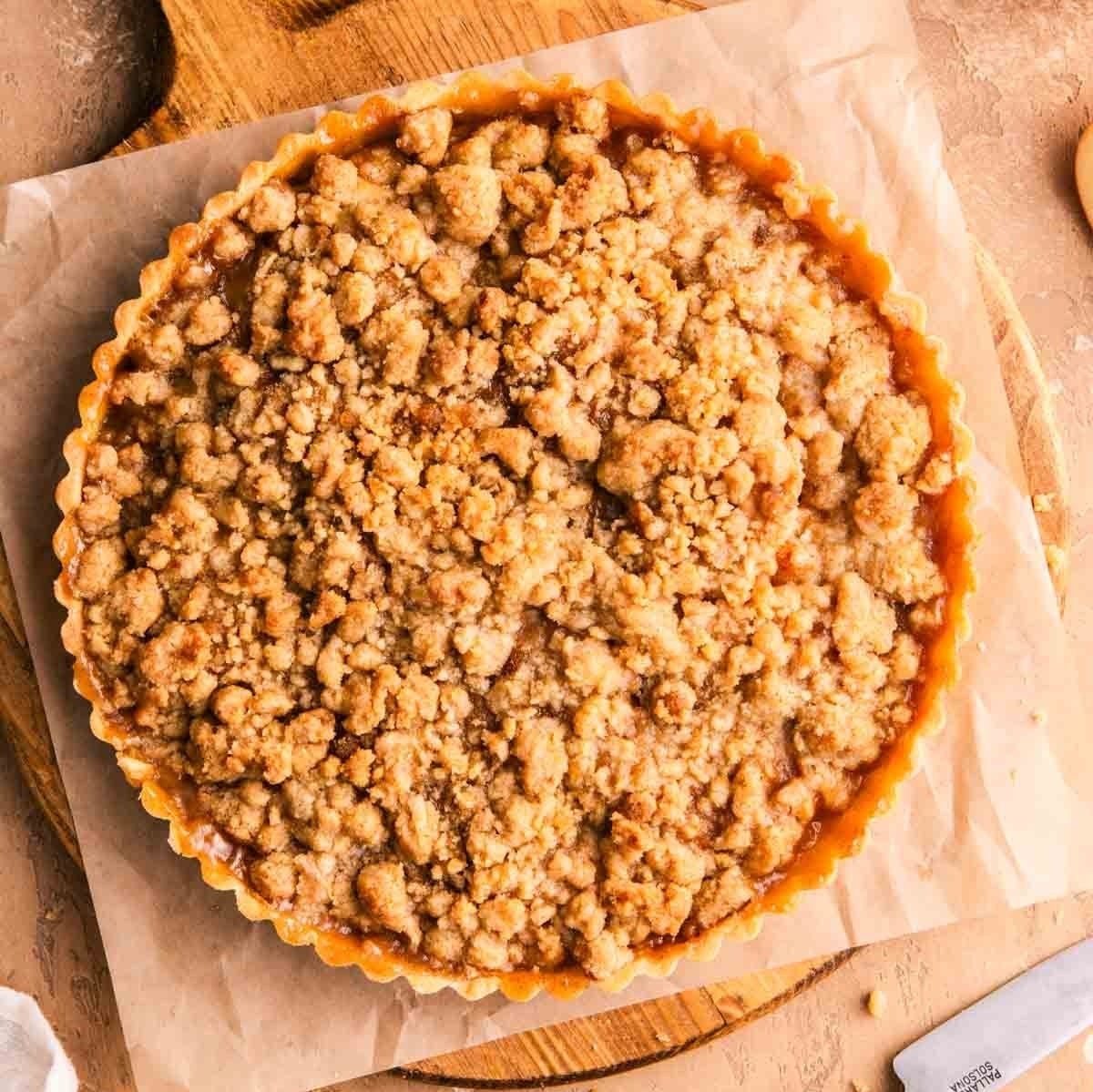Apple Spice Streusel Tart