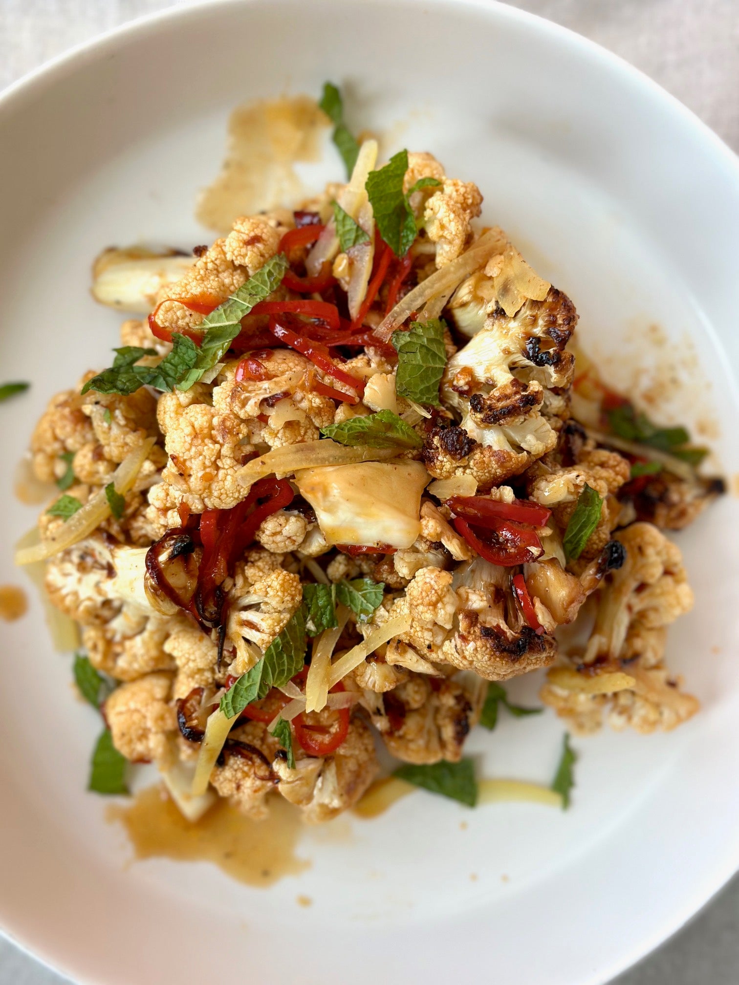 Crispy Roasted Cauliflower - Vegan