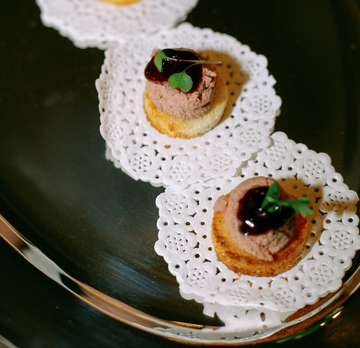 Liver Mousse & Sour Cherry Crostini