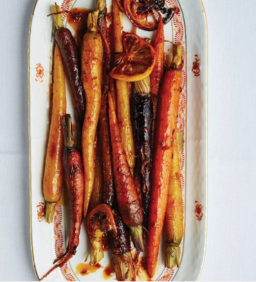 Farmers Market Roasted Rainbow Carrots