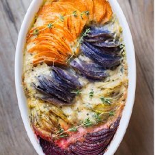 Roasted Root Vegetable Gratin